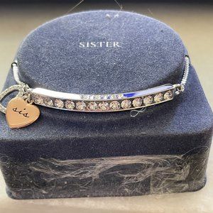 New Sister Bracelet lariat with charms